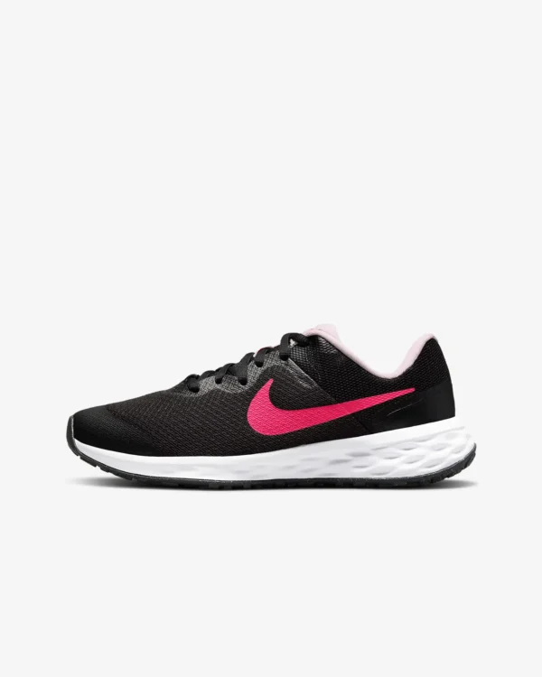 Кросівки жіночі Nike Revolution 6 GS Black/Hyper Pink