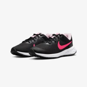 Кросівки жіночі Nike Revolution 6 GS Black/Hyper Pink