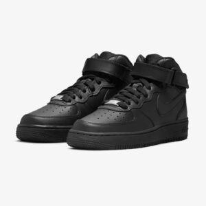 Кроссовки женские Nike Air Force 1 Mid LE GS Triple Black