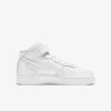 Кросівки жіночі Nike Air Force 1 Mid LE GS Triple White