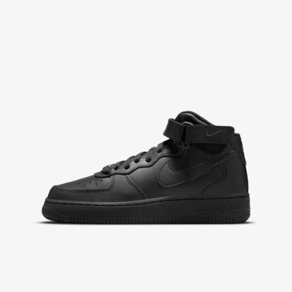 Кроссовки женские Nike Air Force 1 Mid LE GS Triple Black