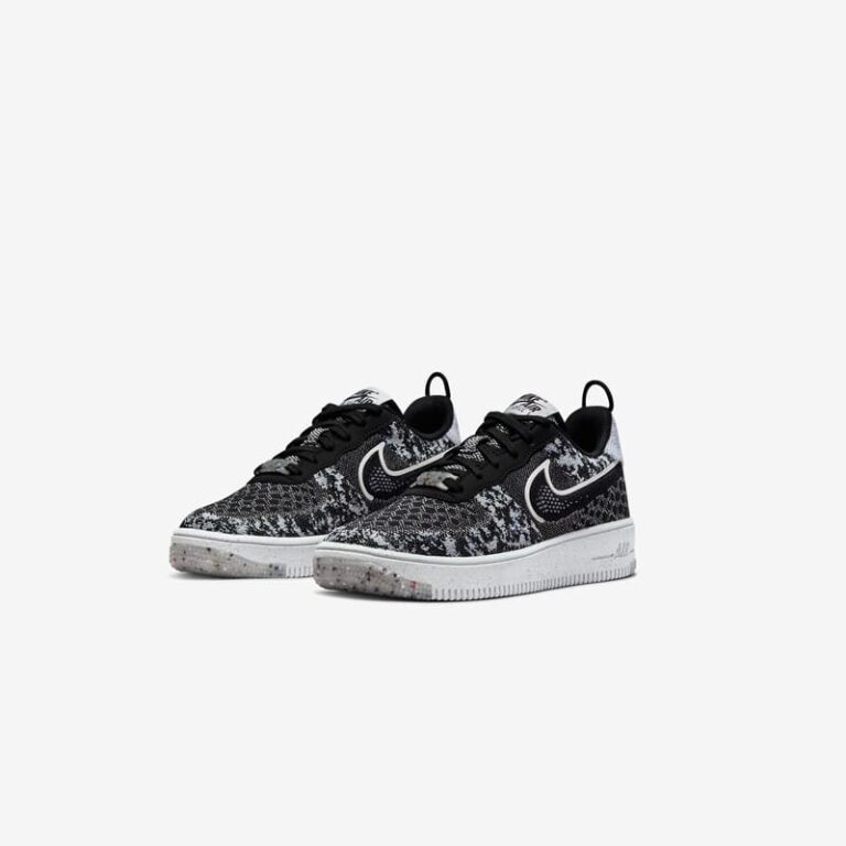 Кроссовки женские Nike Air Force 1 Crater Flyknit Nn (Gs) Black/Grey