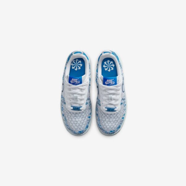 Кроссовки женские Nike Air Force 1 Crater Flyknit Nn (Gs) White/Blue