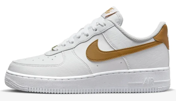 Кроссовки женские Nike Air Force 1 ’07 Next Nature White/Gold
