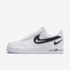 Кроссовки женские Nike Air Force 1 Low Cut Out Swoosh White/Black (GS)