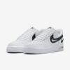 Кроссовки женские Nike Air Force 1 Low Cut Out Swoosh White/Black (GS)