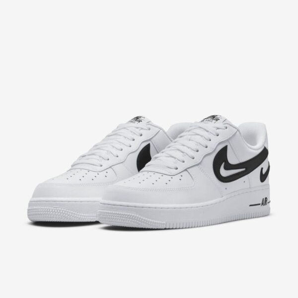 Кроссовки женские Nike Air Force 1 Low Cut Out Swoosh White/Black (GS)