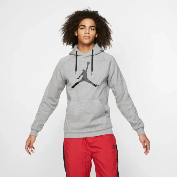 Бомбер чоловічий Jordan M J Jumpman Logo Flc Po Grey