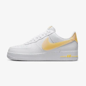 Кросівки чоловічі Nike Air Force 1 ’07 Jumbo Swoosh White Vivid Sulfur