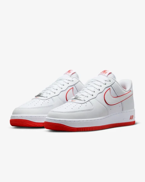 Кросівки чоловічі Nike Air Force 1 ’07 White/Picante Red