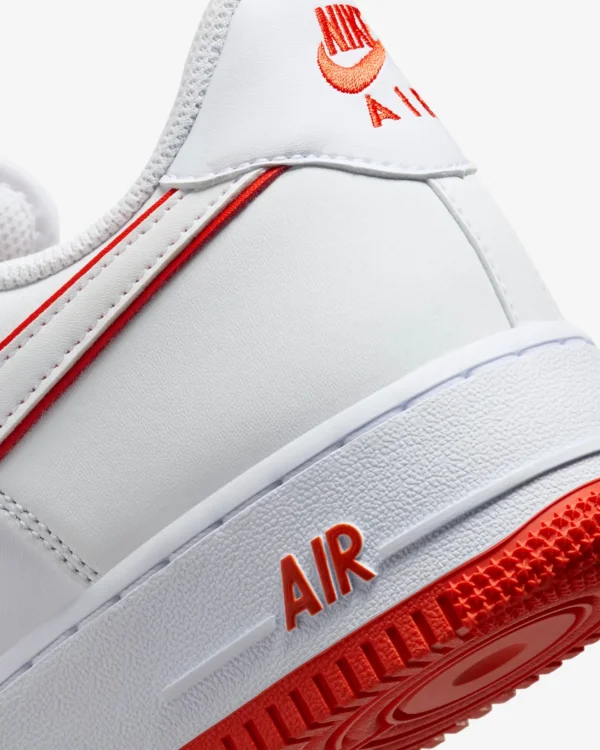 Кросівки чоловічі Nike Air Force 1 ’07 White/Picante Red