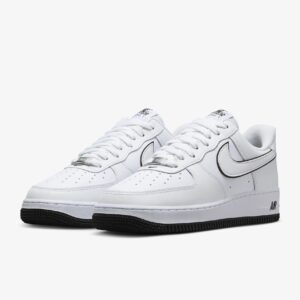 Кросівки чоловічі Nike Air Force 1 ’07 White Black Outline