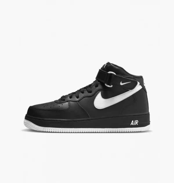 Кросівки чоловічі Nike Air Force 1 Mid ’07 Black/White