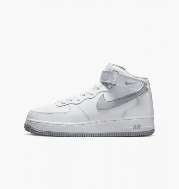 Кросівки чоловічі Nike Air Force 1 Mid ’07 White Wolf Grey