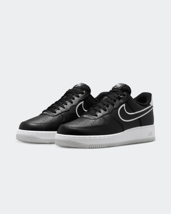 Кросівки чоловічі Nike Air Force 1 ’07 Embroidered Swoosh/Black