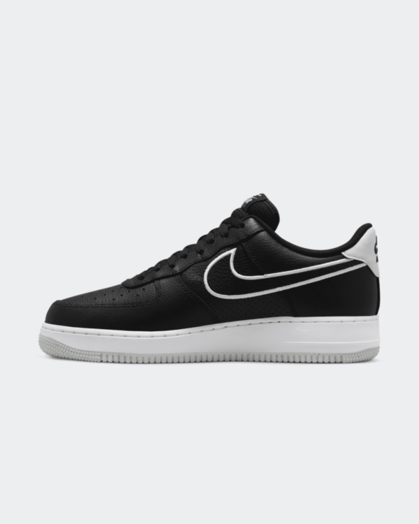 Кросівки чоловічі Nike Air Force 1 ’07 Embroidered Swoosh/Black