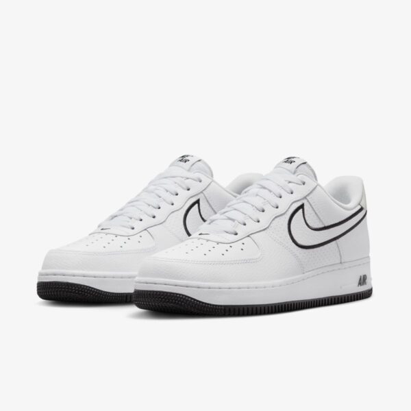 Кросівки чоловічі Nike Air Force 1 ’07 Embroidered Swoosh/White Black