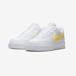Кросівки чоловічі Nike Air Force 1 ’07 Jumbo Swoosh White Vivid Sulfur