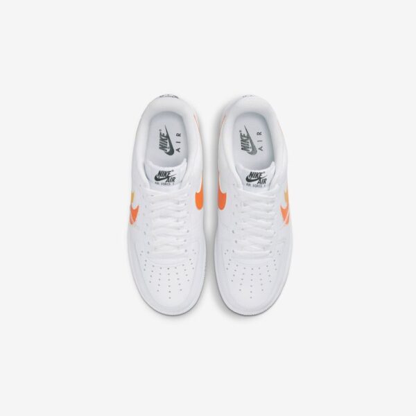 Кросівки чоловічі Nike Air Force 1 ’07 Spray Paint Swoosh/Safety Orange