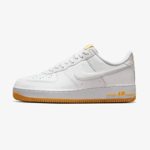 Кросівки чоловічі Nike Air Force 1 ’07 White University Gold Gum