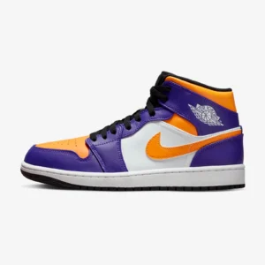 Кросівки чоловічі Nike Air Jordan 1 Mid Lakers
