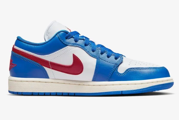 Кроссовки женские Nike W Air Jordan 1 Low Sport Blue/Gym Red