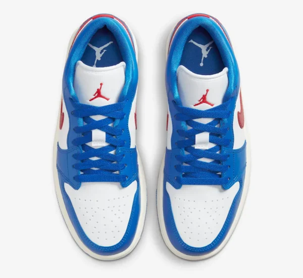 Кроссовки женские Nike W Air Jordan 1 Low Sport Blue/Gym Red