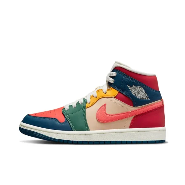 Кросівки жіночі Nike W Air Jordan 1 Mid SE Multi-Color