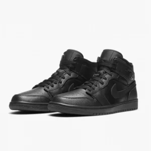 Кросівки чоловічі Nike Air Jordan 1 Mid Triple Black