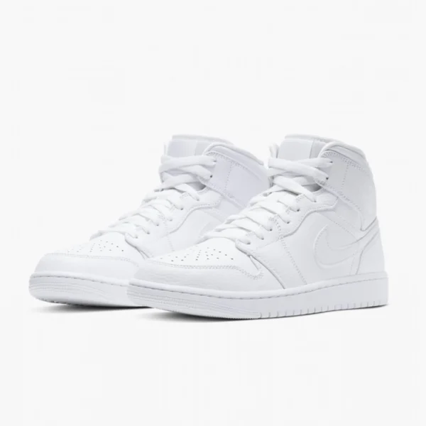 Кросівки чоловічі Nike Air Jordan 1 Mid Triple White