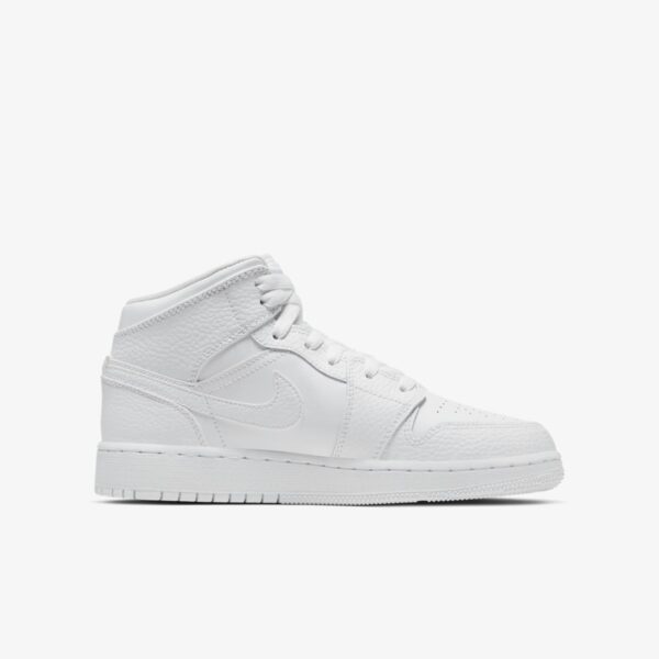 Кроссовки Nike Air Jordan 1 Mid GS Triple White