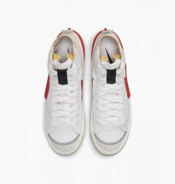Кросівки чоловічі Nike Blazer Mid 77 Jumbo White/Habanero Red