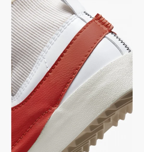 Кросівки чоловічі Nike Blazer Mid 77 Jumbo White/Habanero Red