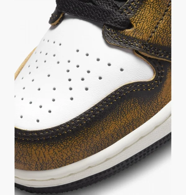 Кроссовки женские Nike Air Jordan 1 Mid SE GS Wear-Away Taxi