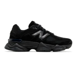 Кросівки чоловічі New Balance 9060 Triple Black Suede