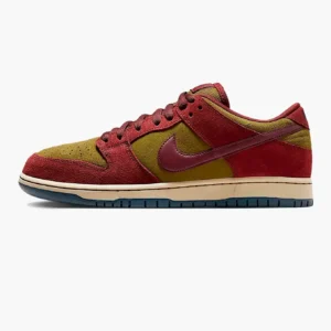 Кросівки чоловічі Nike Dunk Low SB Dark Team Red Olive Flak