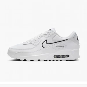 Кросівки чоловічі Nike Air Max 90 White Black Swoosh
